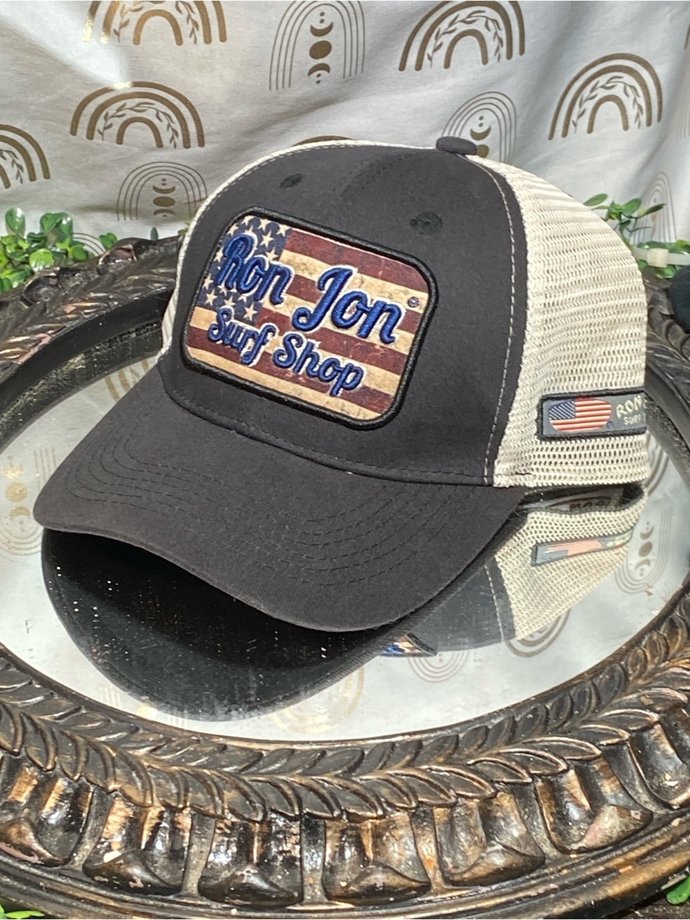 Ron Jon Surf Shop Black & Cream Trucker Hat